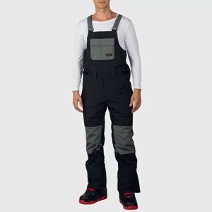 Alpine Swiss Mens Snow Bib 10K Waterproof Ski Overalls Insulated Snowboard Pants